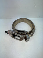 New Cow Print Genuine Leather Blazin Roxx Bling S Belt #N3510602 Z-59