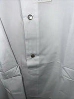 New Men’s White ELY Cattleman Long Sleeve Pearl Snap Shirt. 17x35 XL S-2