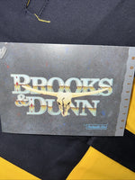 New Mens Yellow Navy Brooks&Dunn Long Sleeve Button Up Shirt. 18x35 XXL G-62
