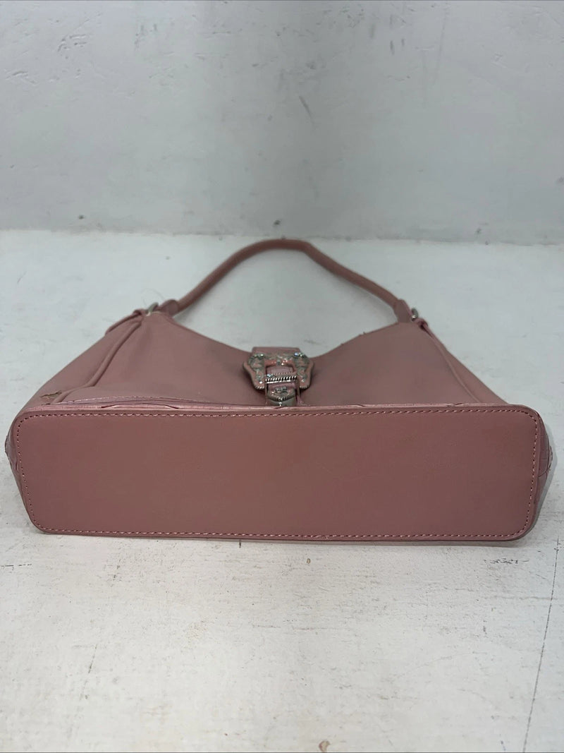 New Double S Pink Purse With Braided Strap #N 7450030 EE-3