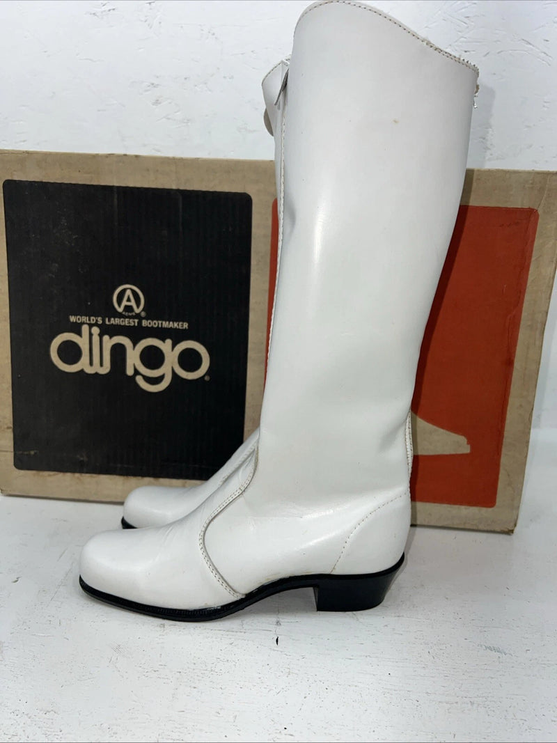 New Women’s White Dingo Cowboy Boots. 7631 6 M. 20-101