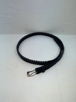 New Blue Genuine Leather Weaved 36” Belt #20/4584 Z-165