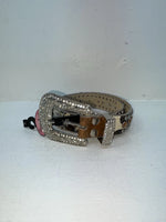 New Cow Print Genuine Leather Blazin Roxx Bling S Belt #N3510602 Z-59