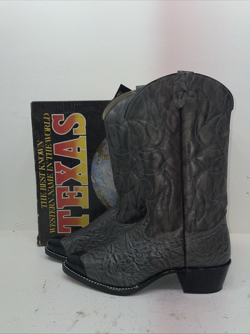 New Men’s Gray Texas Brand Cowboy Boots. 1082 11 E E. 8-50