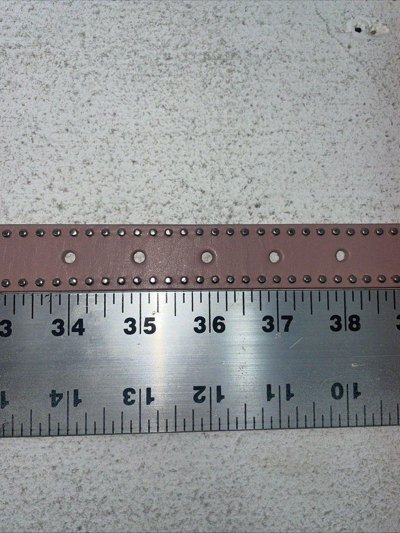 New Pink Genuine Leather Nocona Silver Bling 36” Belt #4420430 Z-12