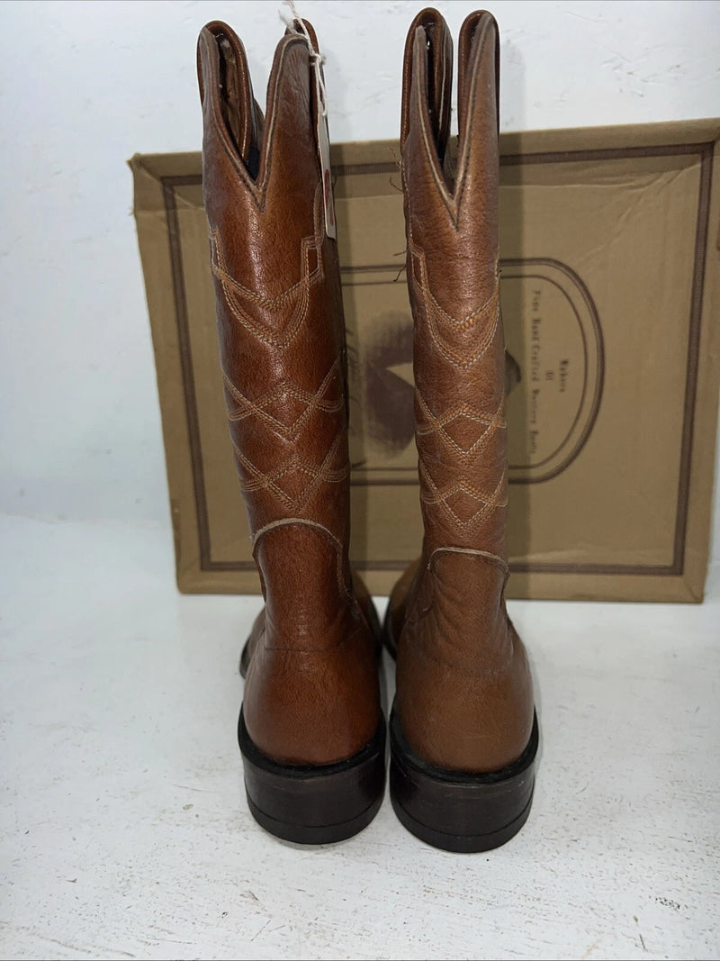 New Women’s Brown J. Chisholm Cowboy Boots. L 4071 7.5 7 1/2 A. 17-95
