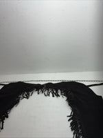 NOS Black Royal King Show Chaps With Fringe Adjustable Waist 45” I-76