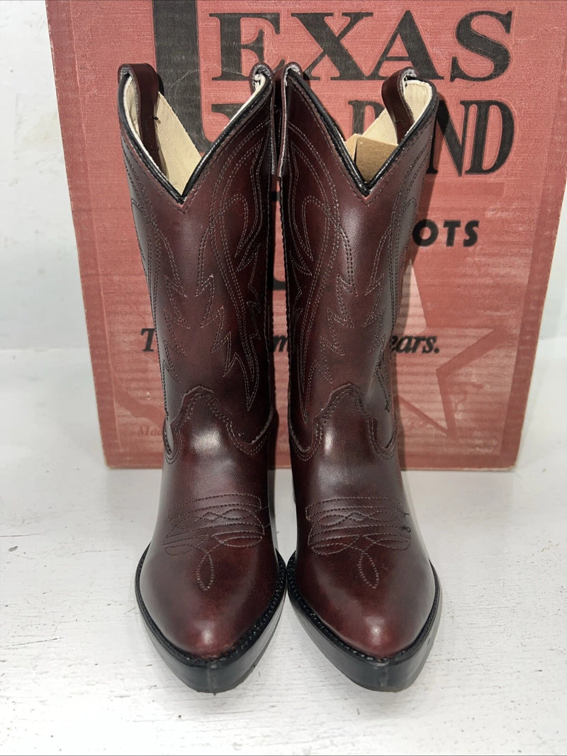 New Children’s Brown Texas Brand Cowboy Boots. C202 10 D 24-21