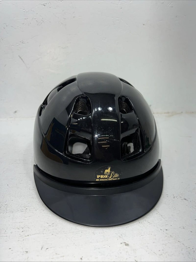 New Women’s Black Pro Lite English Riding Helmet. 1057 Large. 12-89