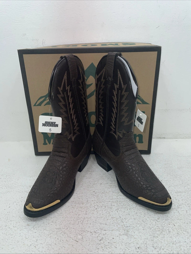 New Men’s Brown Smoky Mountain Cowboy Boots. 1073 Y 5. 2-76