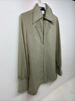 New Women’s Panhandle Slim Green Long Sleeve Half Zip Size 10 TT-92