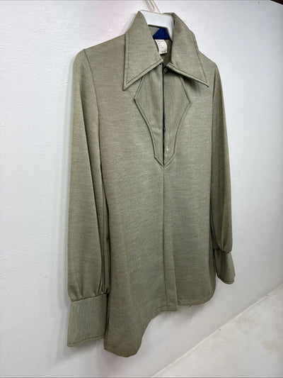 New Women’s Panhandle Slim Green Long Sleeve Half Zip Size 10 TT-92