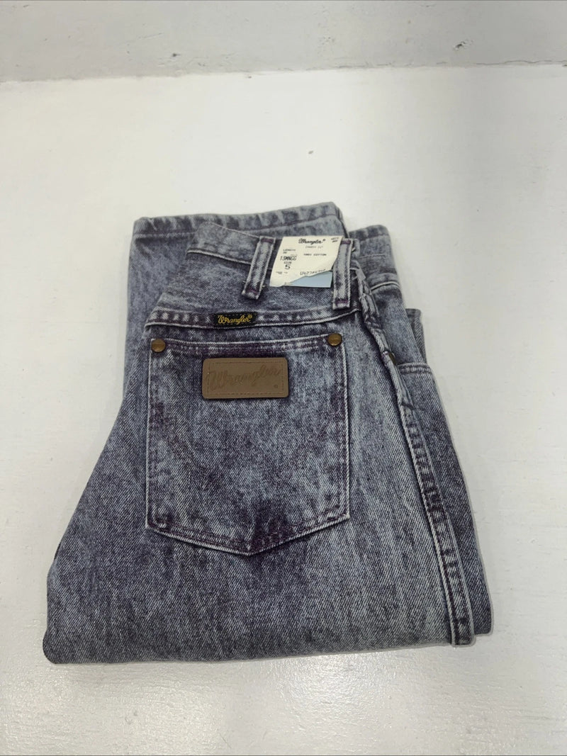 New Women’s Purple Wrangler Cowboy Cut Pro Rodeo Denim Jeans. 5x36 O-8
