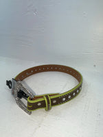 New Brown Genuine Leather Nocona Bling And Green Border 20” Belt #N4410223 NN-82