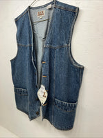 New Mens ELY Cattleman Jean Jacket Tank top Large #241104 QQ-11