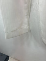 New Women’s H Bar C White Stripe Long Sleeve Half Zip Show Shirt Small YY-123