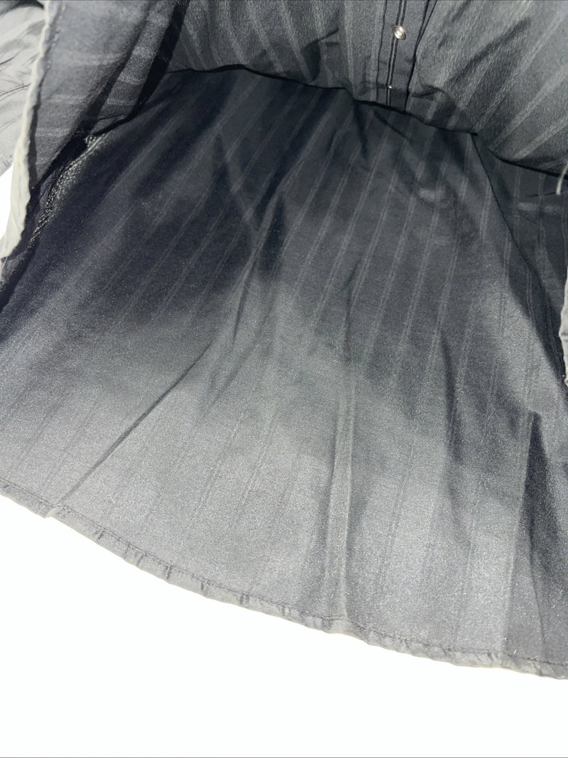 New Men’s Black White House Long Sleeve Pearl Snap Shirt. XL S-7