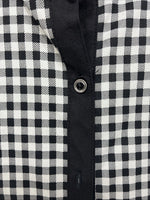 New Women’s Cowboy Threads Black White Design Sleeveless Button Up Medium YY-88