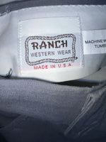 New Vintage Blue Ranch Polyester Pants #P1023 OO-18