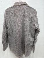 New Men’s Miller Brown Designed Long Sleeve Pearl Snap 17 X 33 XL T-6