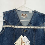 New ELY Outerwear Children’s Denim Button Up Tank Large #141104 3C-52