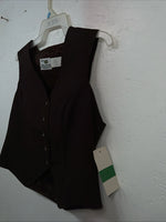New Women’s Dickson Jenkins Brown Vest Small UU-52