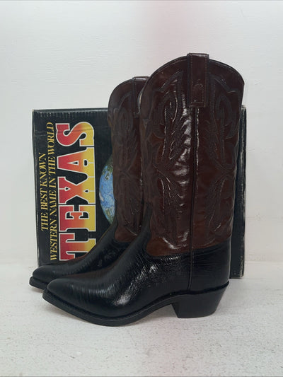 New Men’s Brown Texas Brand Cowboy Boots. 7230 9 E E. 3-30