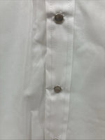 New Men’s ELY Cattleman White Blue Embroidered Long Sleeve Pearl Snap XL H-75