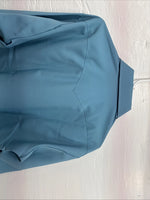 New Men’s Panhandle Slim Blue Simple Long Sleeve Pearl Snap 17 Large M-68