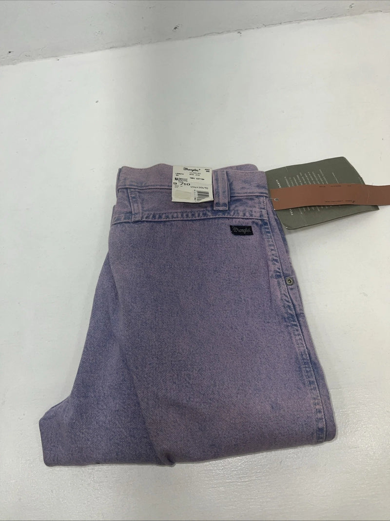 New Women’s Purple Wrangler Silverlake Denim Jeans. 9/10x34 O-7