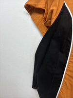 New Women’s Cumberland Orange Black Short Sleeve Button Up Large TT-68