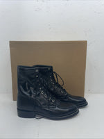 New Men’s Black Lace Up J Chisholm Cowboy Boots. 2550 8 D. 1-131