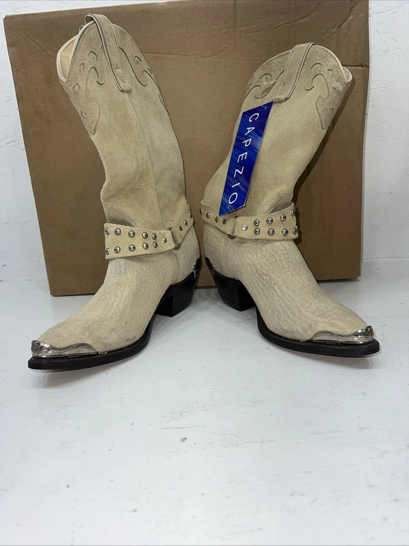 New Women’s Tan Capezio Cowboy Boots. SL459 5.5 5 1/2 M. 20-56