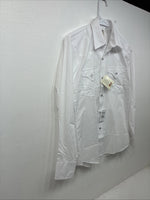 New Boys ELY Cattleman White Long Sleeve Pearl Snap Size 16 KK-46