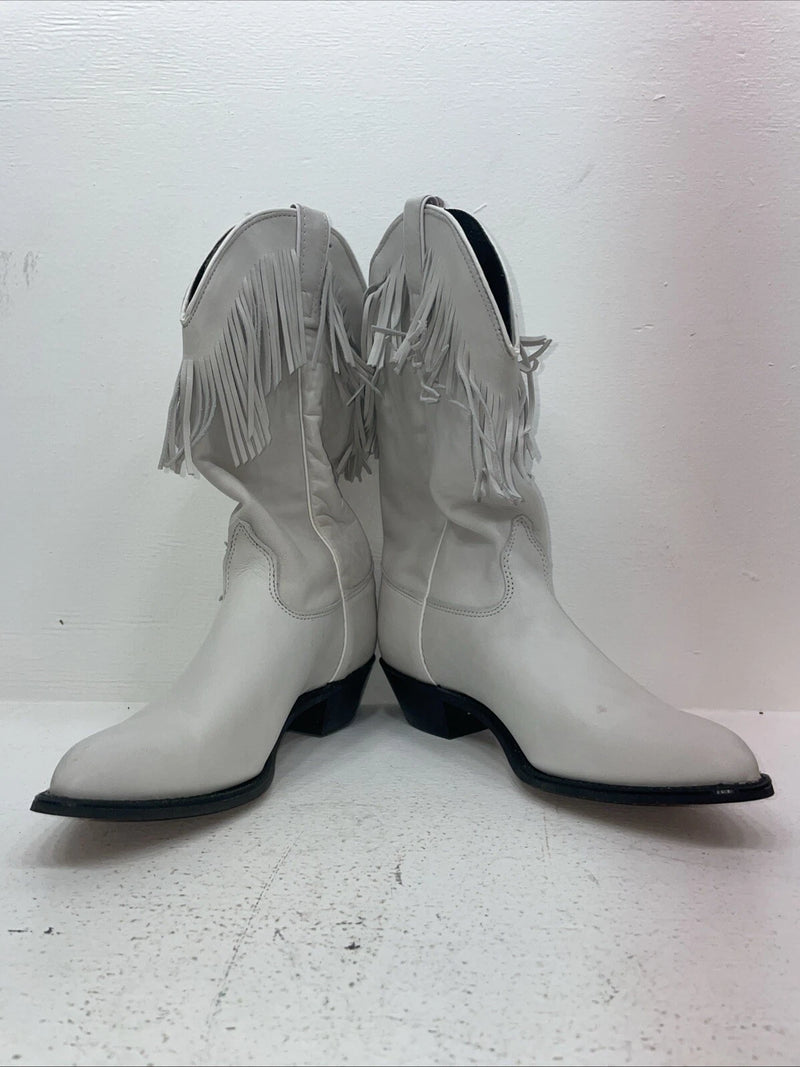 New Women’s White Capezio Cowboy Boots. L 697 8.5 8 1/2 M. 15-21