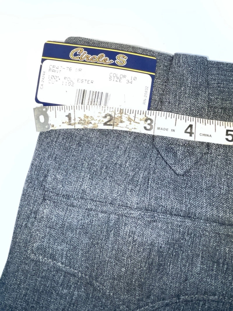 New Vintage Blue Circle S Polyester Pants #CP4776 SS-8