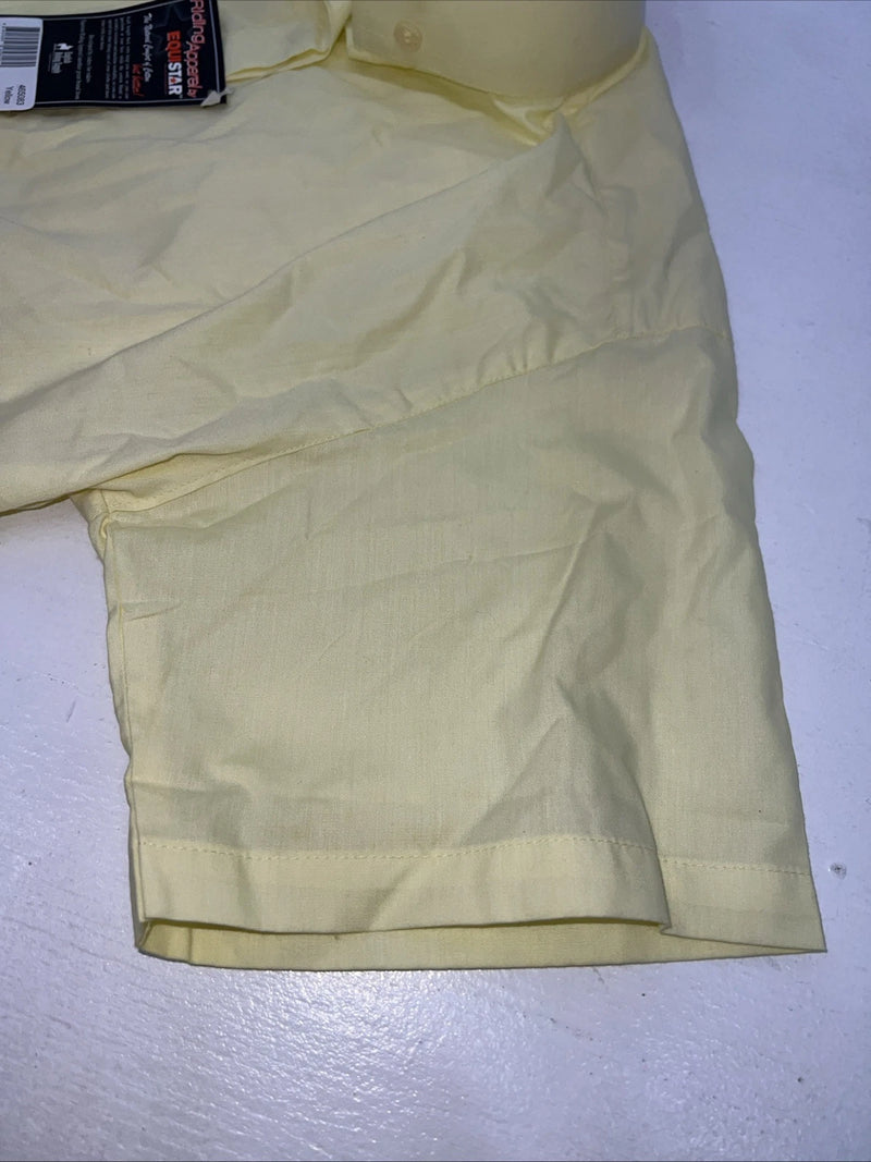 New Women Yellow EQUISTAR Short Sleeve English Riding Shirt. 30 465083 G-56
