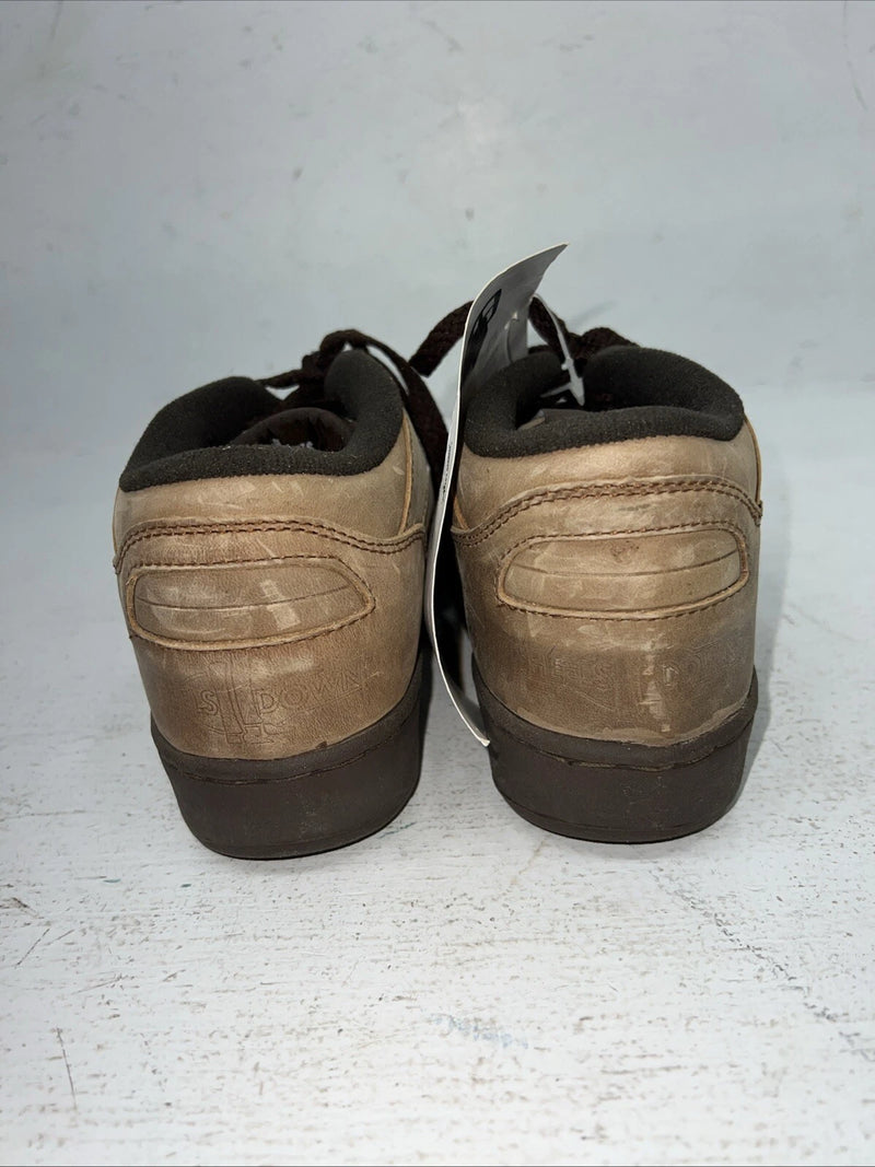 New Woman Tan Lace Up Heels Down Shoe Boots. 2528-3 7.5 7 1/2. 17-37 