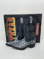 New Women’s Blue Snake Skin Texas Brand Cowboy Boots. 72 5.5 5 1/2 C. 2-41