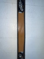 New Black Genuine Leather Perkies Tooled 30” Belt #8801 JJ-149