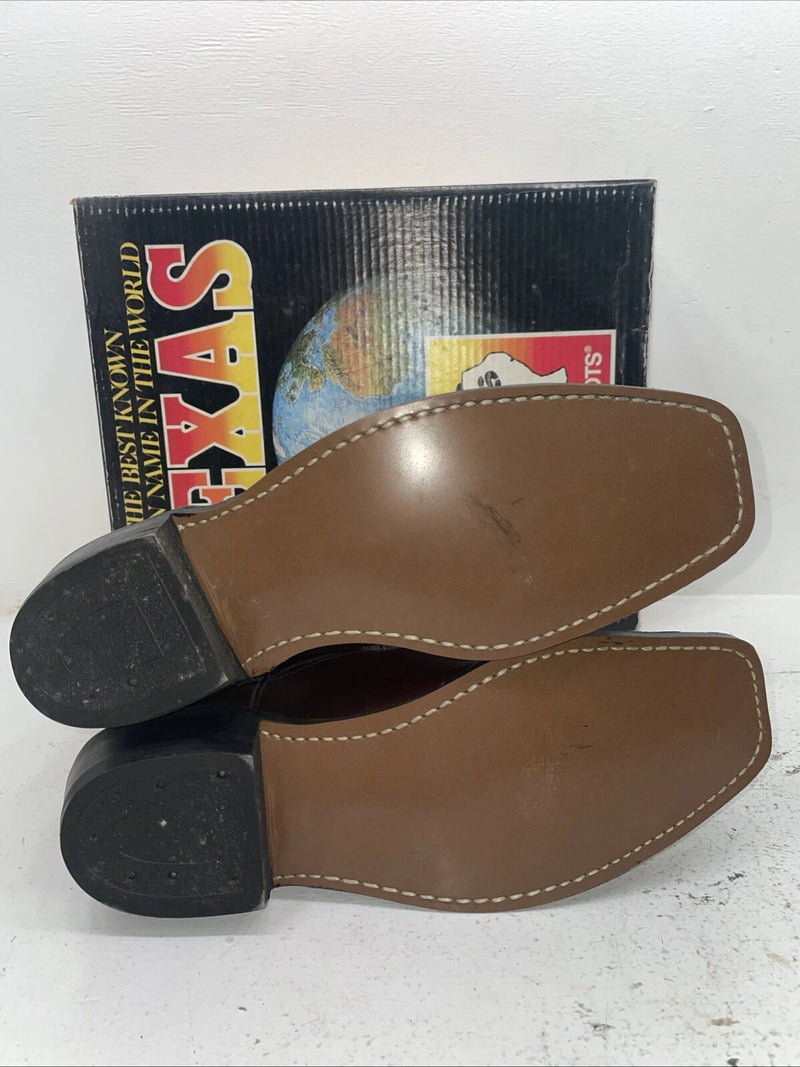 New Men’s Brown Texas Brand Cowboy Boots. M 811 13 D. 10-49