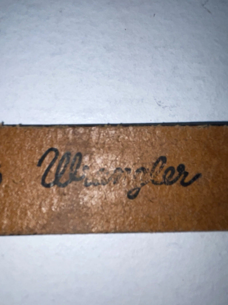New Brown Genuine Leather Wrangler Tooled 34” Belt #5080/17 Z-39