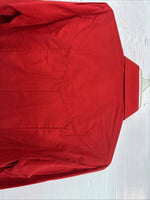 New Men’s ELY Cattleman Red Simple Long Sleeve Pearl Snap Medium J-92