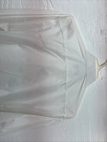 New Formal Mart White Long Sleeve Button Up English Shirt Large X-102