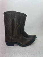 New Youth Brown Texas Brand Cowboy Boots. 4211 5 D. 2-139