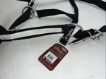New Tough 1 Black White Draft Deluxe Nylon Halter #50-9575 W-37