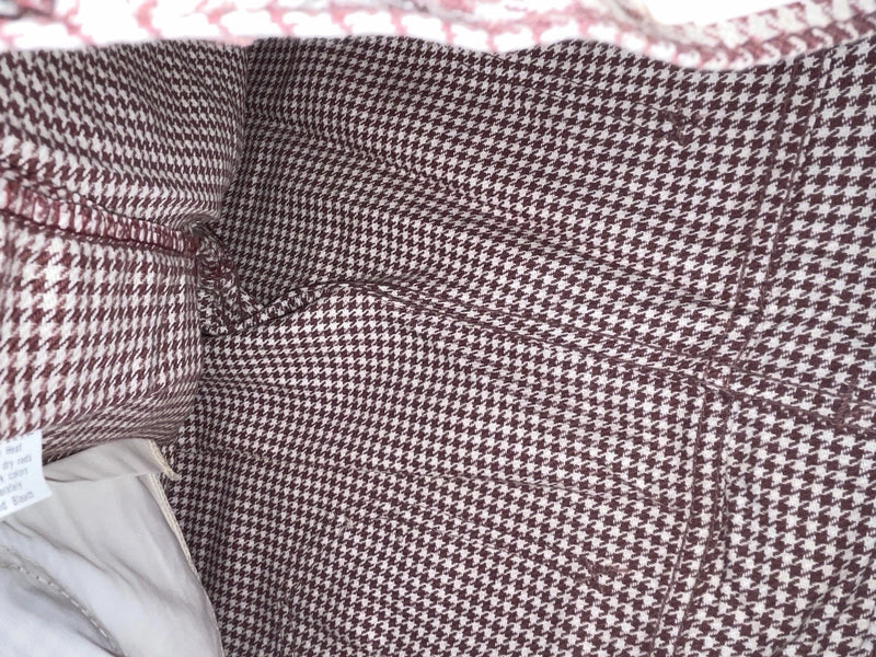 New Vintage Red And White Checkered Lee Polyester Pants #2600362 SS-84