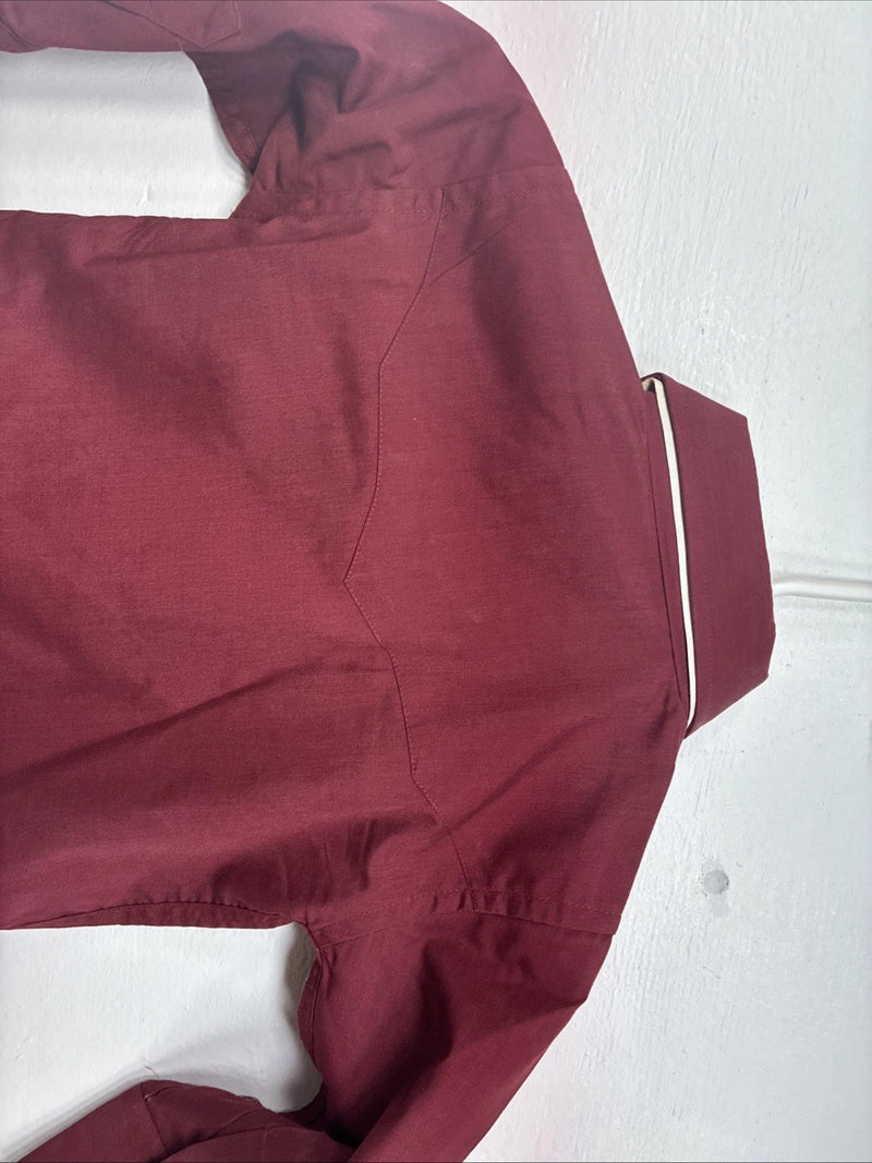 New Kids White Horse Red Long Sleeve Pearl Snap Size 0 DD-152