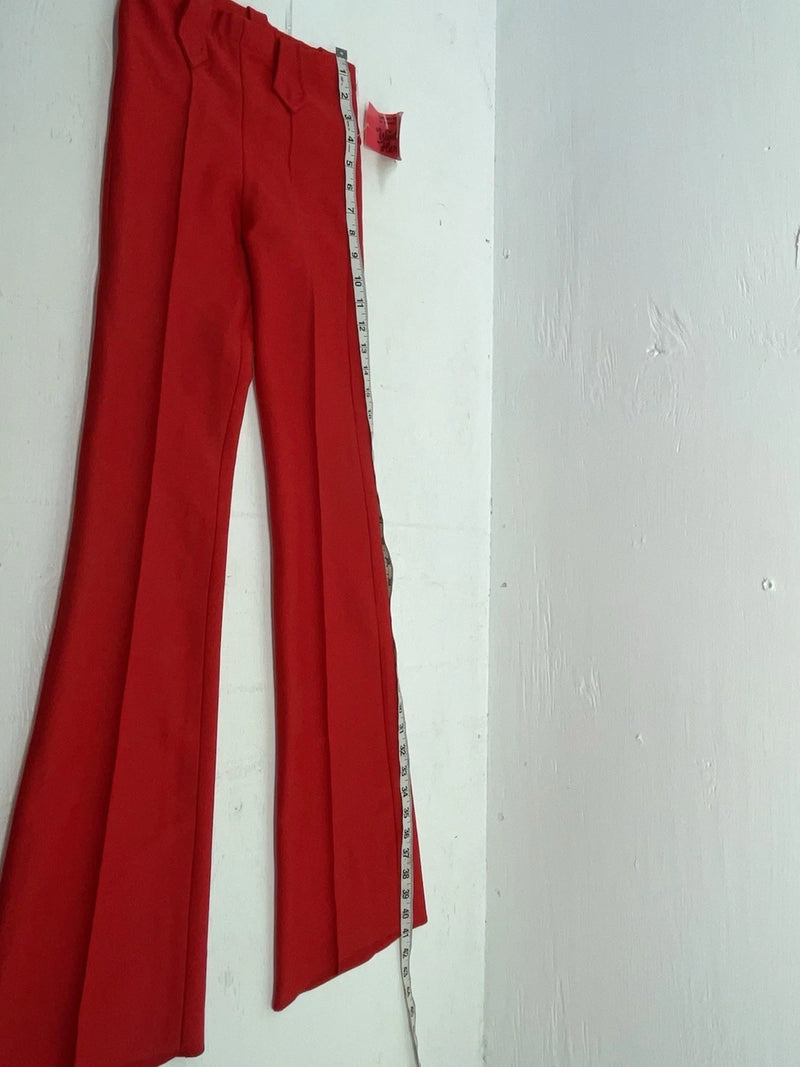 New Vintage Red Western Heritage Polyester Pants #G31 ZZ-52