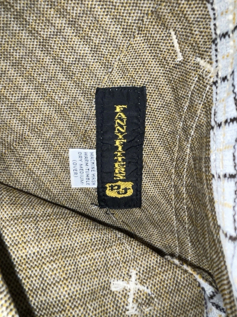 New Vintage Yellow And Black Striped Dickson Jenkins Polyester Pants #724 VV-69